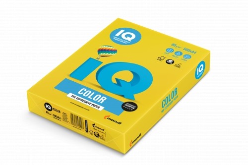 Krāsains papīrs IQ A4 80g, 500 loksnes, IG50 Mustard image 1