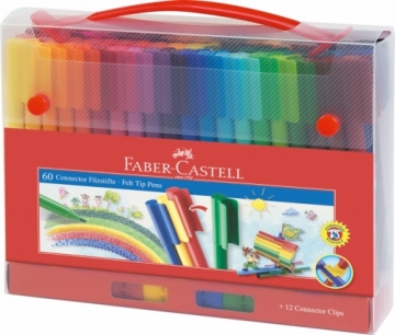 Faber-castell Flomasteri Faber Castell 60 krāsas