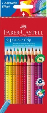 Krāsainie zīmuļi Faber-Castell Colour Grip 24 gab