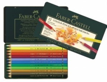 Художественные карандаши Faber-Castell Polychromos Art&Graphic, 12 цветов
