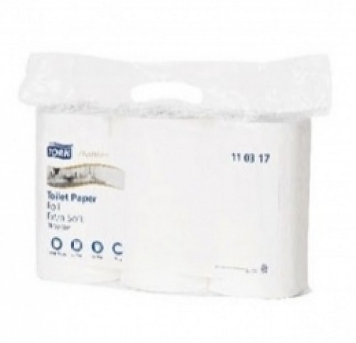 Tualetes papīrs Tork 110317 Premium Extra Soft T4, balts, 3 slāņi, 35 m, 248 lapas, 6 ruļļī image 1