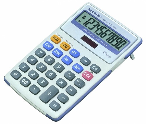 Galda kalkulators Sharp SH-EL334FB melns image 1