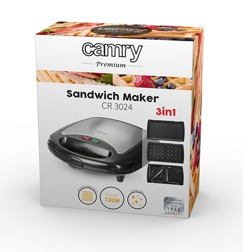 Sandwich maker CAMRY CR3024 image 3