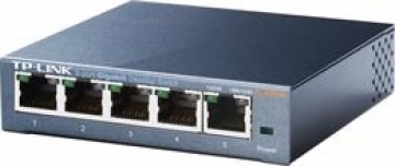 Komutatorius TP-LINK, 5-port, metalinis korpusas, juodas / TL-SG105