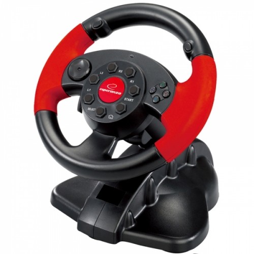 Gaming Steering Wheel With Pedals Esperanza EG103 image 1