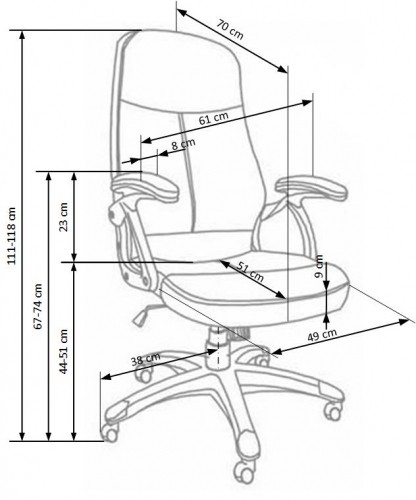Halmar EDISON chair color: black image 2