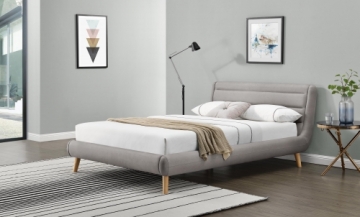 Halmar ELANDA 160 bed, color: light grey