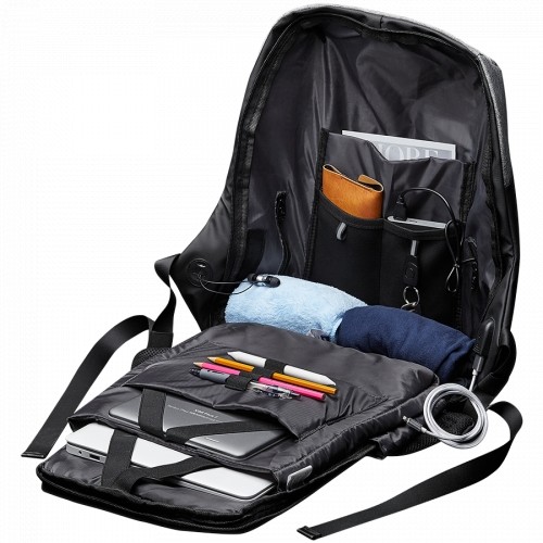 Canyon Backpack for 15.6" laptop, black and dark gray (Material: 900D Glued Polyester and 600D Polyester) image 2