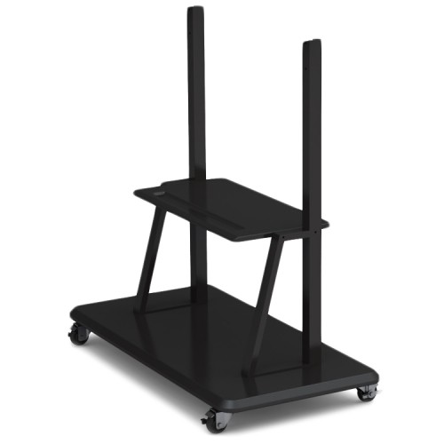 Prestigio MultiBoard stand PMBST01 can accommodate all screen sizes from 55-98" screens. Includes roll wheels for easy adjustment of position, and a shelf for accessories. image 1