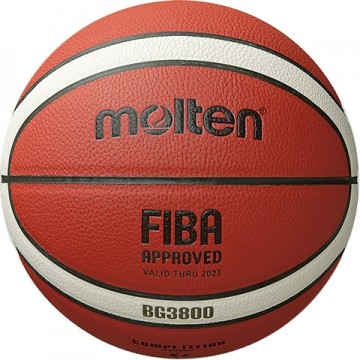 Баскетбольный мяч для тренировок MOLTEN B5G3800 FIBA, синт. кожа pазмер 5