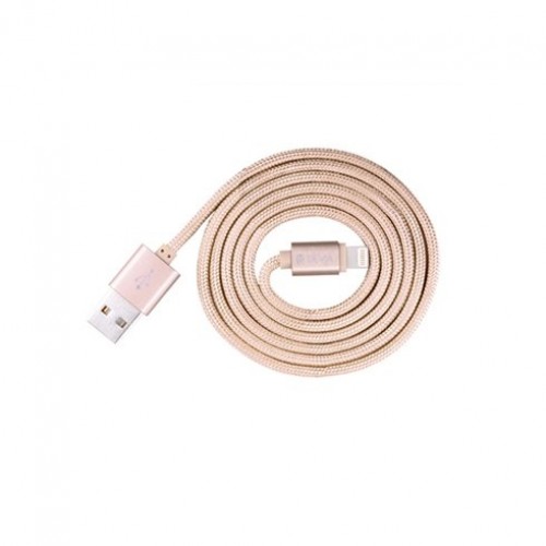 Devia Fashion Series Cable for Lightning (MFi, 2.4A 1.2M) rose gold image 1