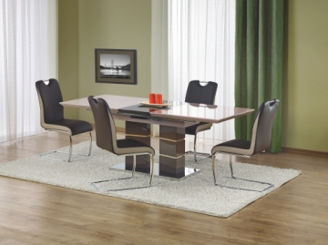 Halmar LORD table color: light grey / dark grey