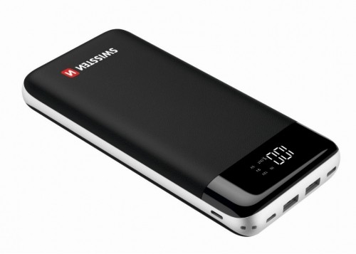 Swissten Black Core Premium Recovery Power Banka Uzlādes batereja 2.1A / USB / USB-C / 30000 mAh Melna image 2