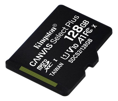 Kingston Canvas Select Plus MicroSDXC, 128GB, Class 10 UHS-I, black / KING-2974 image 1