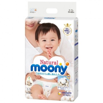 MOONY diapers Natural M 6-11kg 46 pcs.