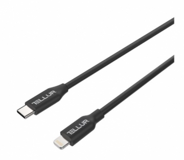 Tellur Data cable, Apple MFI Certified, Type-C to Lightning, 1m black