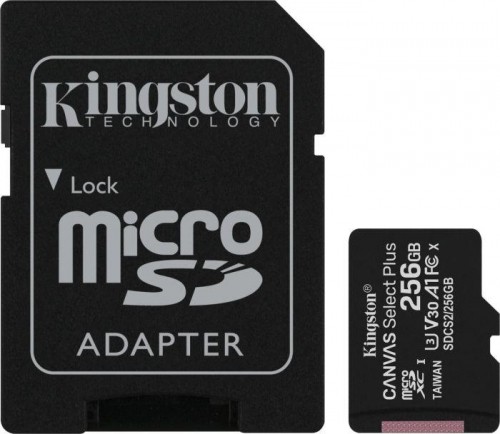 MEMORY MICRO SDXC 256GB UHS-I/W/ADAPTER SDCS2/256GB KINGSTON image 1