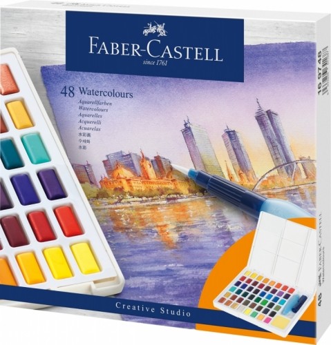 Ūdens krāsas Faber-Castell Creative Studio 48 krāsas image 1