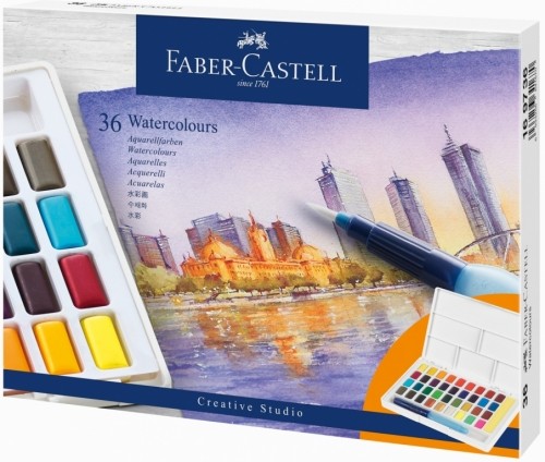 Ūdens krāsas Faber-Castell Creative Studio 36 krāsas image 1