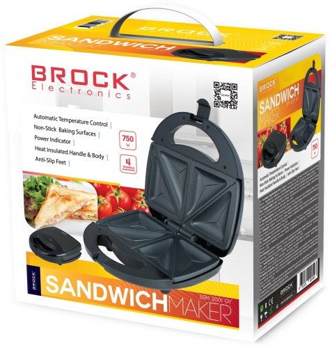 Brock Electronics BROCK Сэндвичница, 750 Вт image 2