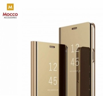 Mocco Clear View Cover Case Grāmatveida Maks Telefonam Xiaomi Redmi 8 Zeltains
