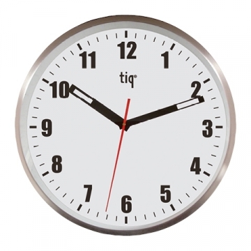 Sienas pulkstenis alumīnija rāmī Tiq D05J23, diametrs 60cm (P)