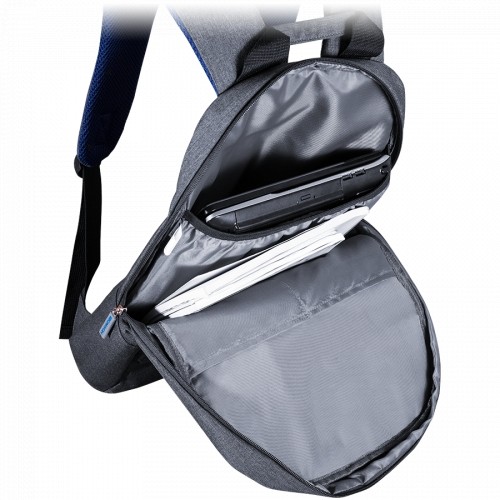 Canyon Backpack for 15.6" laptop, material 300D polyeste,black,450*285*85mm,0.5kg,capacity 12L image 4