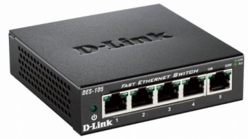 D-LINK 5-port 10/100 Metal Housing Deskt