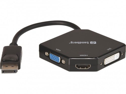 SANDBERG Adapter DP>HDMI+DVI+VGA image 1