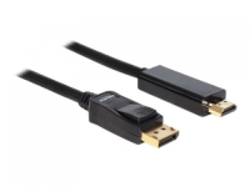 DELOCK Cable Displayport > HDMI m/m 2m image 1