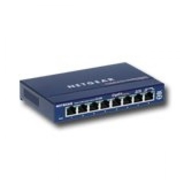 Switch NETGEAR ProSafe GS108 (8 x 10/100/1000Mbps, Desktop, Auto-sensing per port) Retail