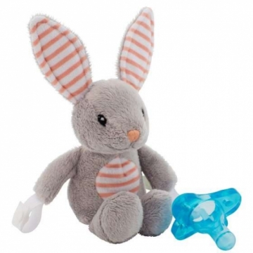 Dr.Browns Bunny Lovey Art.AC159-P6  Mягкая игрушка с держателем для соски