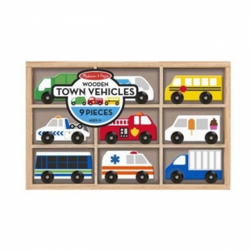 Melissa And Doug Melissa&Doug Town Vehicles Art.13170 Koka mašīnu komplekts
