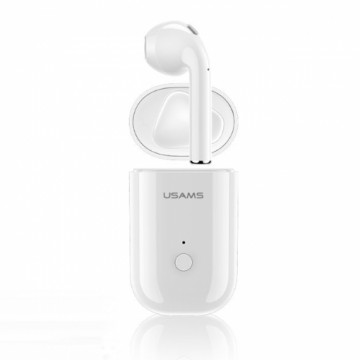 Usams LB Mono Airpod Bluetooth 5.0 Гарнитура с Микрофоном (MMEF2ZM/A) Aналоговая Белый