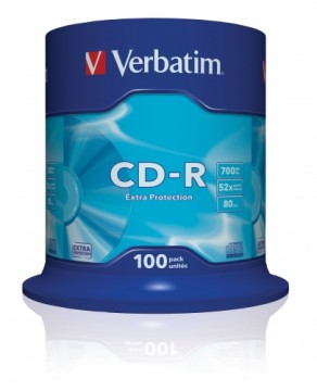 VERBATIM CD-R 80 min. / 700 MB 52x 100-p