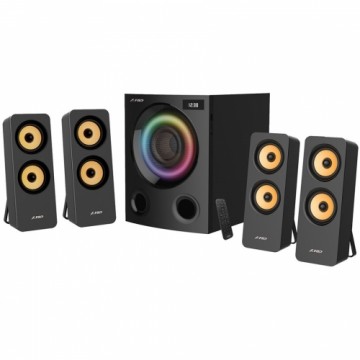 Fenda Multimedia Speakers F&D F7700X 5.1 80Wx2(RMS), Full range speaker: 5.25", Subwoofer: 8", 20 - 20 KHz, BT5.0/AUX/FM/USB/OPTICAL