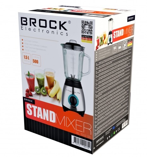 Brock Electronics BROCK Blenderis. 1.5 L stikla trauks image 2