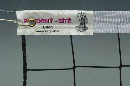 Pokorny Site Volleyball net SPORT PP-9,5x1m 100x100x3mm, galvanized steel cable image 1