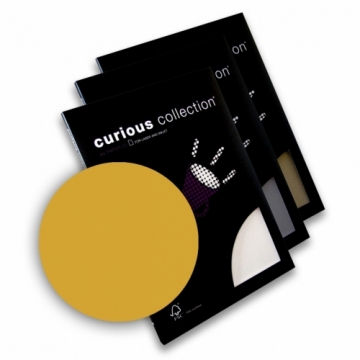 Curious Tekstūrpapīrs Curios Metallic A4, 120gr/m2, 50 loksnes, zelta