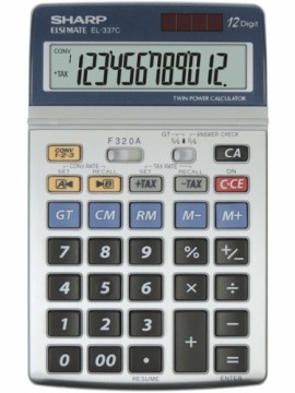 Galda kalkulators Sharp SH-EL337C sudraba