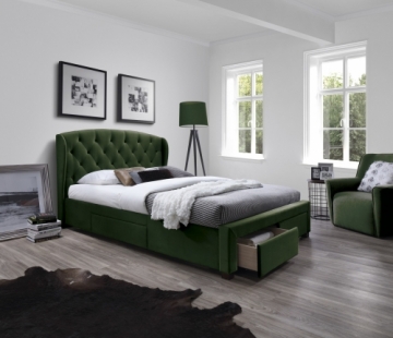 Halmar SABRINA bed dark green