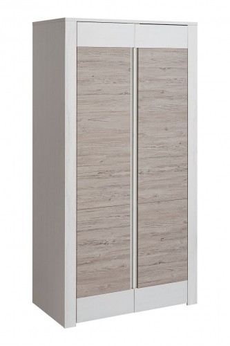 Halmar ALVO SZF2D wardrobe (andersen white pine/andersen beige) image 1