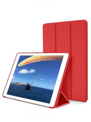 Devia Leather Case with Pencil Slot (2018) iPad Air (2019) & iPad Pro 10.5 red image 2