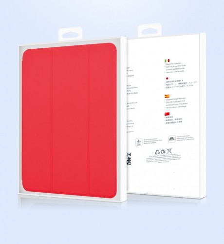 Devia Leather Case with Pencil Slot (2018) iPad Air (2019) & iPad Pro 10.5 red image 4