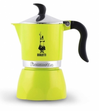 Bialetti Fiammetta Stovetop Espresso Maker Lime 3 cups