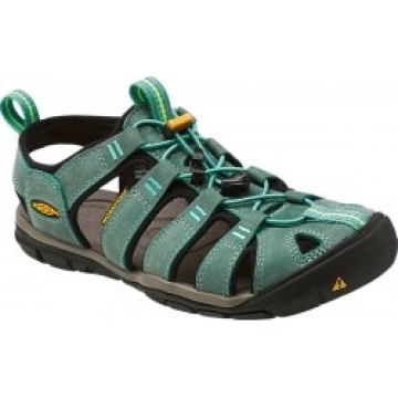 Keen Sandales CLEARWATER CNX Leather Women 37.5 Mineral Blue/Yellow