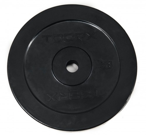 Toorx Rubber coated weight plate 20 kg, D25mm image 1