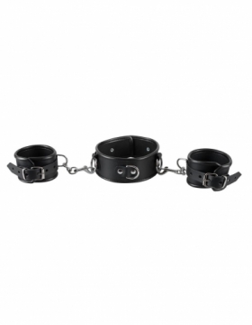 Zado Leather neck and hand cuffs [  ]