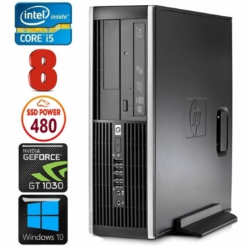 Hewlett-packard HP 8100 Elite SFF i5-750 8GB 480SSD GT1030 2GB DVD WIN10