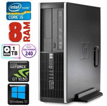 Hewlett-packard HP 8100 Elite SFF i5-750 8GB 240SSD+1TB GT1030 2GB DVD WIN10